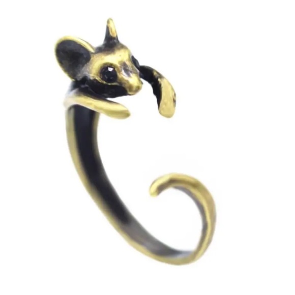 🎄3 for $23🎄 Copper Toned Mouse Adjustable Ring - Picture 2 of 3